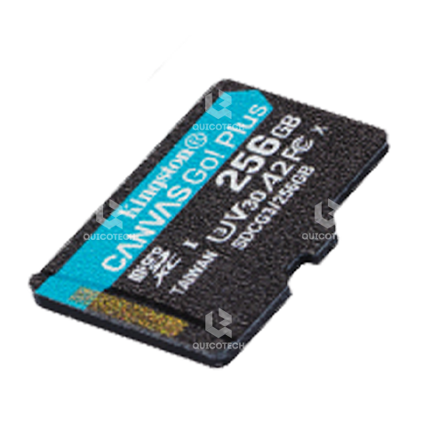 KINGSTON MEMORY MICRO SD 256GB, W/ADAPTER