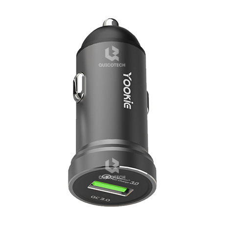 YOOKIE Type C Car charger PC2, 3.0A,  Black