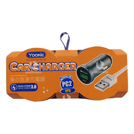 YOOKIE IOS Car charger PC2, 3.0A,  Black