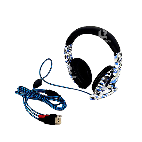 Gaming Headphones J16 Camo Blue