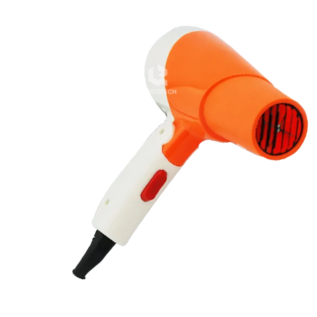 Shinon Foldable Hair Dryer with 2 Speed, Orange