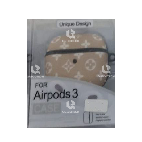 Case For Airpod 3 Channel Design, Light Beige