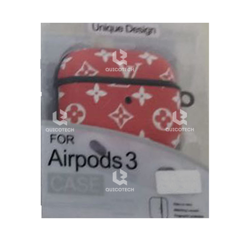 Cover For Airpods Pro, Channel Design, Red