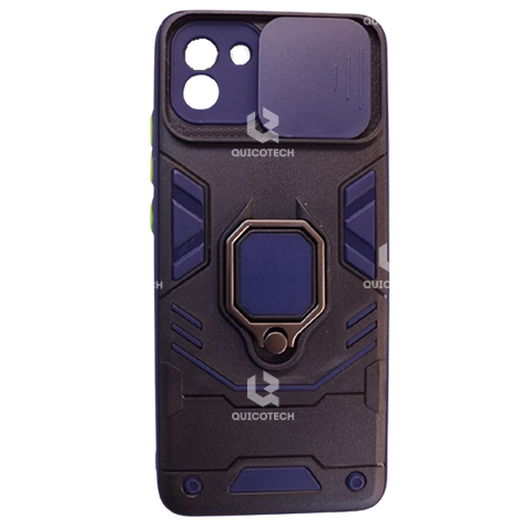 Cover For Samsung A03, Black & Dark Blue