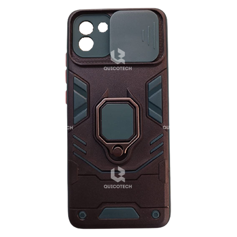 Cover For Samsung A03, Black & Green