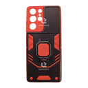 Cover For Samsung S21 Ultra, Black & Red