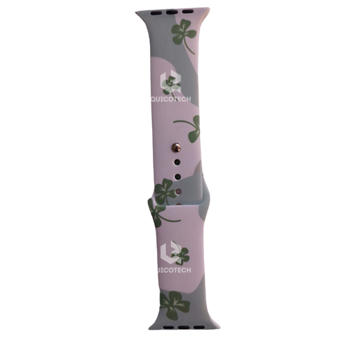 Painted Watch band, White Green / 4541