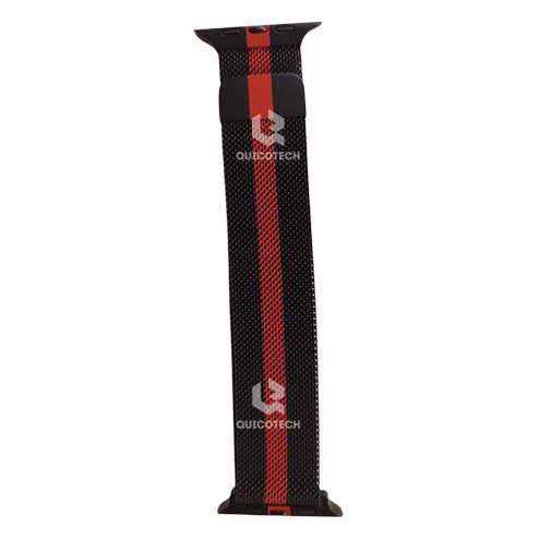 Metallic band For Copy watches, Black & Red