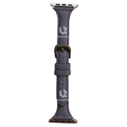 Leather Watch Band For Women, Grey