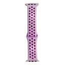 High Copy Elastic Watch Band, White & Purple