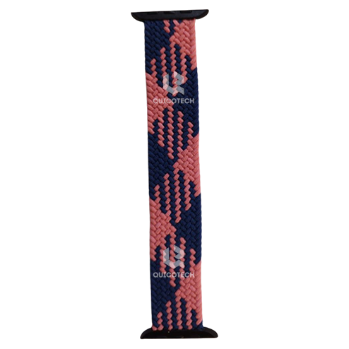 Fabric Watch Band, Blue & Pink