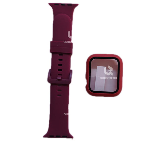 Band Watch And Cover For High Copy, Dark Red,42mm