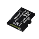 KINGSTON MEMORY MICRO SD 64GB, W/ADAPTER