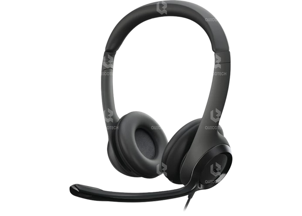 LOGITECH HEADSET H390 W/MICROPHONE NOISE CANCELING, VOLUME CONTROLLER, USB