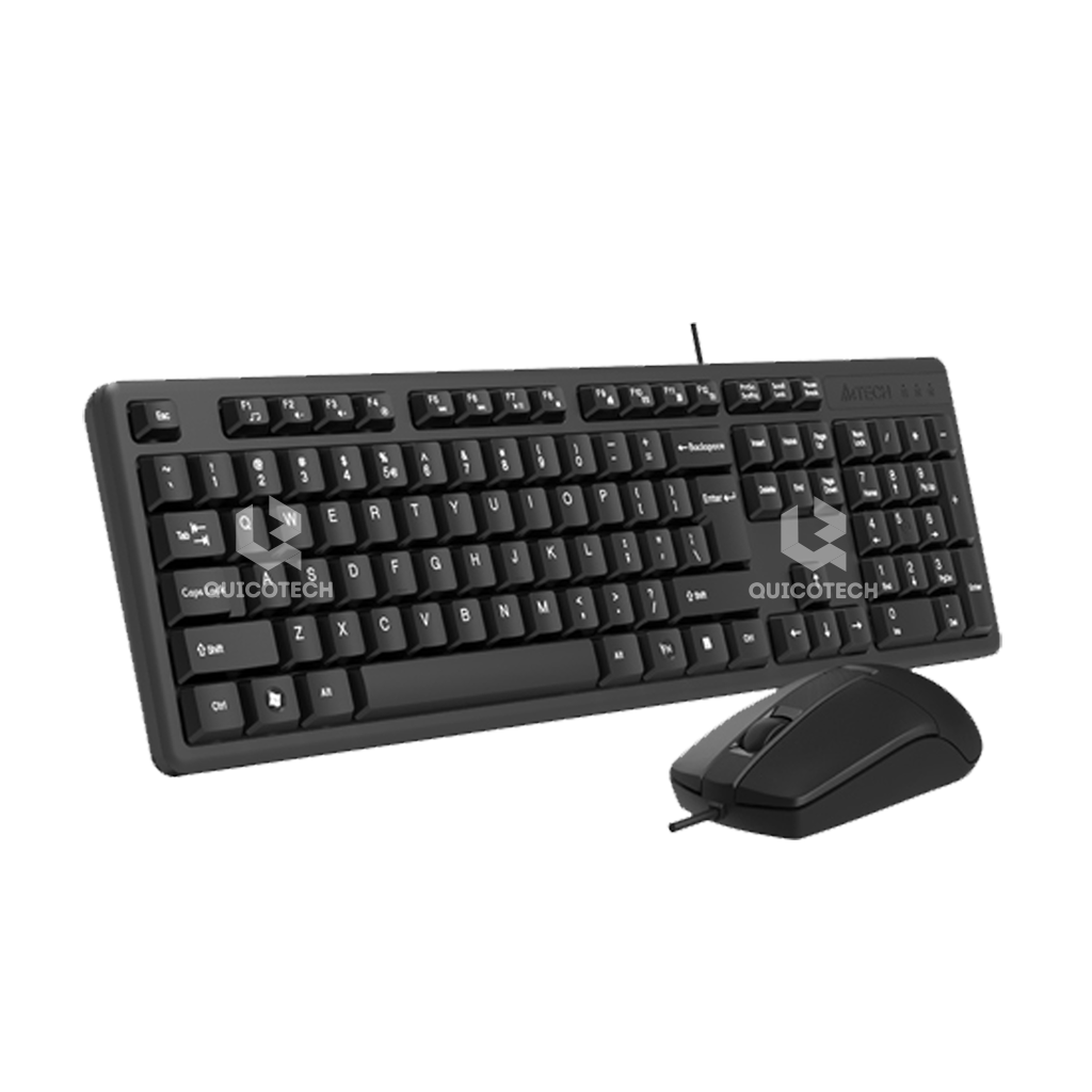 A4-TECH KEYBOARD W/MOUSE KK-3330 COMBO EN/AR, USB