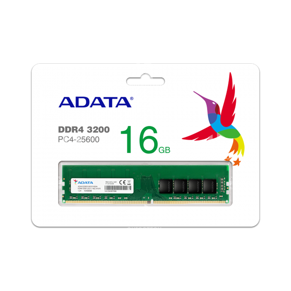 ADATA DDR4 16GB-3200MHZ, For Desktop