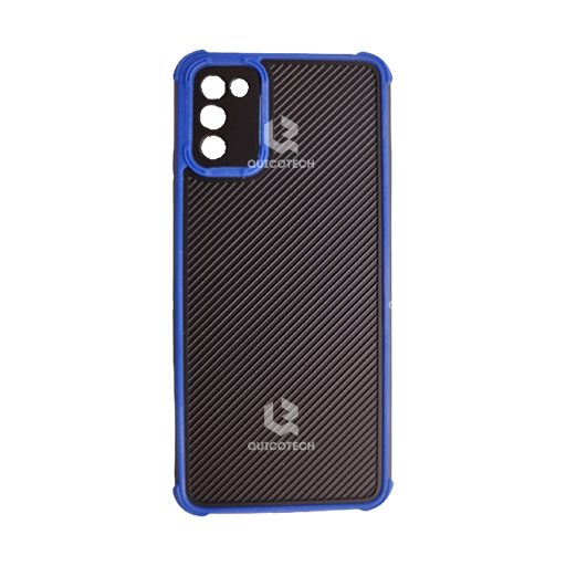 Back Cover For Samsung A02s, Black & Blue