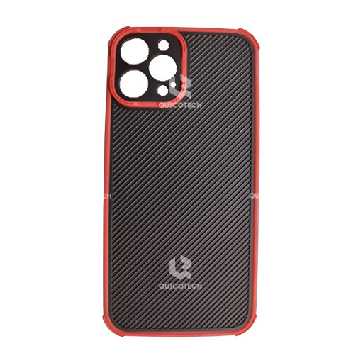 Back Cover For iPhone 12 Pro Max, Black & Red