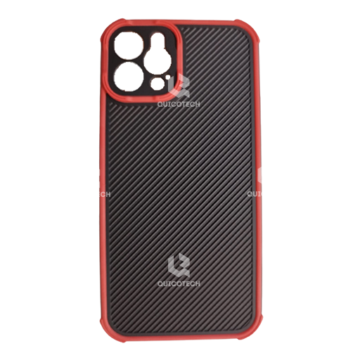 Back Cover For iPhone 12 Pro, Black & Red