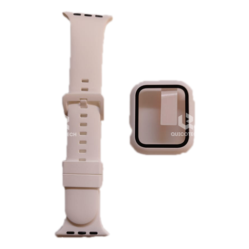 Band Watch And Cover For High Copy, White, 44mm