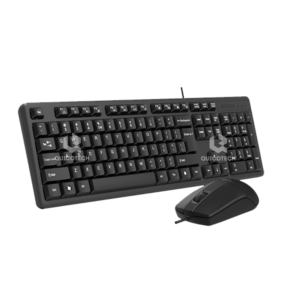 A4-TECH KEYBOARD W/MOUSE KK-3330 COMBO EN/AR, USB