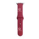 Leather Band Watch, Dark Red