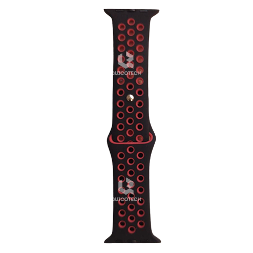 High Copy Elastic Watch Band, Black & Red