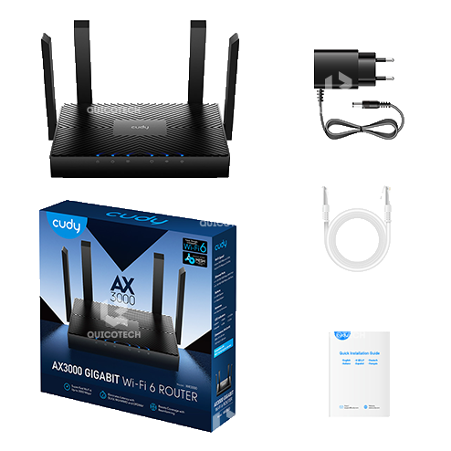 CUDY ROUTER AX3000 WIFI 6 DUAL BAND