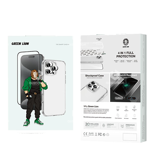 GREEN LION 4 IN 1 PROTECTION PACK IPHONE 16 PRO MAX
