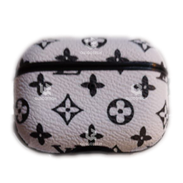 [6.6888-MO] Cover For Airpods Pro, Channel Design, White and Black