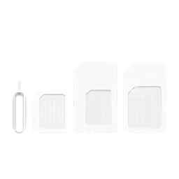 [4226] SIM CARD TO ADAPTER, 4 in 1, White