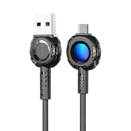 [MO] MOXOM Type C Led Cable MX-CB72, Black
