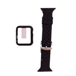 [2.7305-MO] Band & Cover For Copy Watches, Black, 44mm