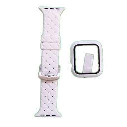 [3.7305-MO] Band & Cover For Copy Watches, White, 42mm