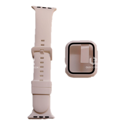 [9.7304-MO] Band Watch And Cover For High Copy, White, 44mm