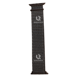 [3.6837-MO] Fabric Band Watch, Dark Grey