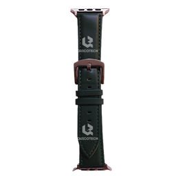 [3.7308-MO] Leather Watch Band, Green