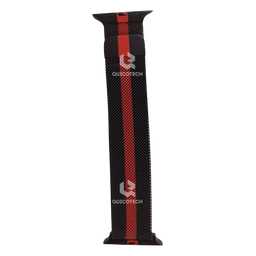 [1.6628-MO] Metallic band For Copy watches, Black & Red