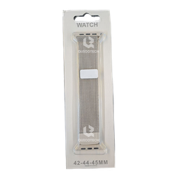 [5.6543-MO] Metallic Watch Band, Silver