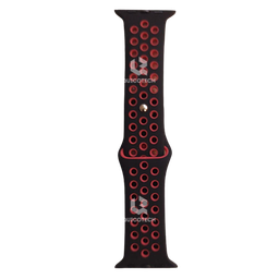 [4.6107-MO] High Copy Elastic Watch Band, Black & Red