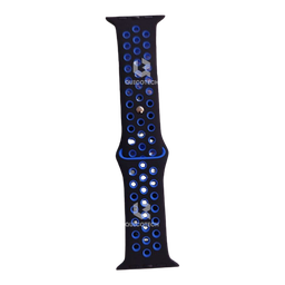 [2.6107-MO] High Copy Elastic Watch Band, Black & Blue