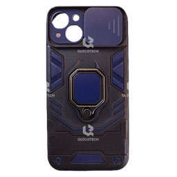 [7.6998-MO] Cover For iPhone 13, Black & Violet