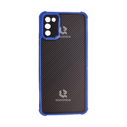 [6.6811-MO] Back Cover For Samsung A02s, Black & Blue