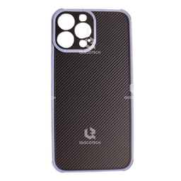 [17.6811-MO] Back Cover For iPhone 13 Pro Max, Black & Purple