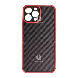 [18.6811-MO] Back Cover For iPhone 13 Pro Max, Black & Red