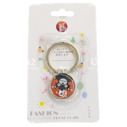 [6.4981-MO] Fashion Phone Ring Chain (Cow & Red)