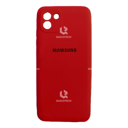[4.303-MO] Silicon Cover For Samsung A03, Red