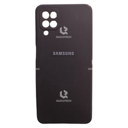 [24.303-MO] Silicon Cover For Samsung A12, Black