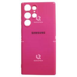 [64.303-MO] Silicon Cover For Samsung S22 Ultra, Dark Pink