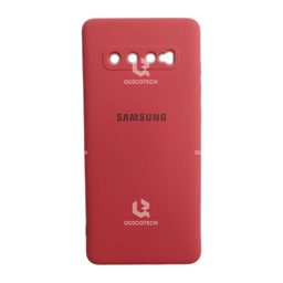 [68.303-MO] Silicon Cover For Samsung S10 Plus, Light Red